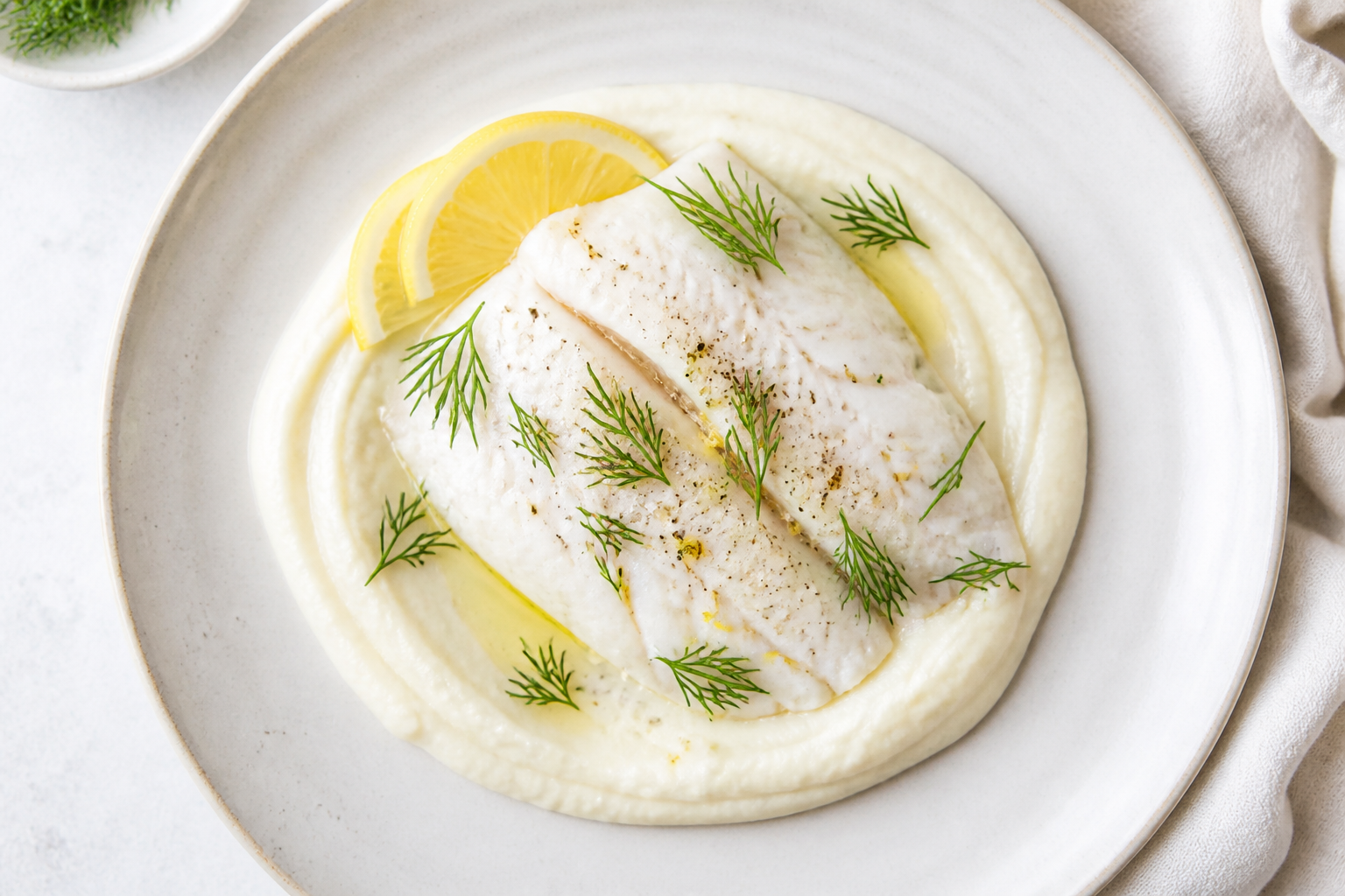 Pescado con Coliflor
